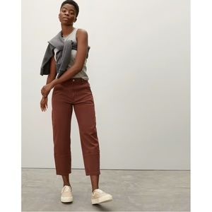 Everlane The Utility Barrel Pant in Rosewood, Size 0